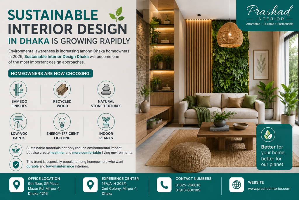 2. Sustainable Interior Design in Dhaka is Growing Rapidly