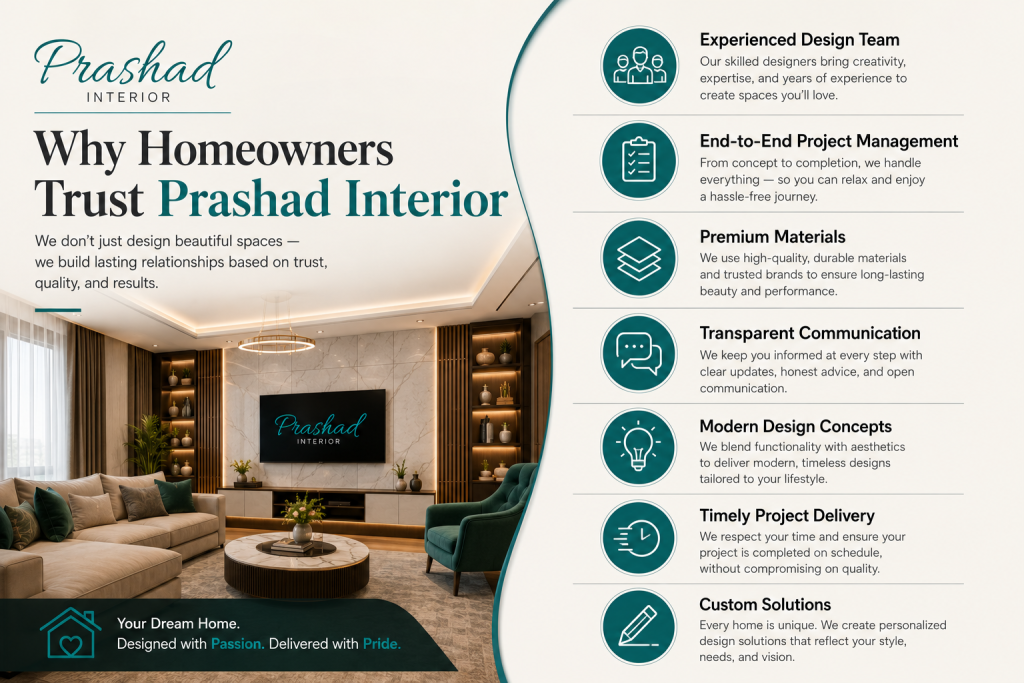Why Homeowners Trust Prashad Interior