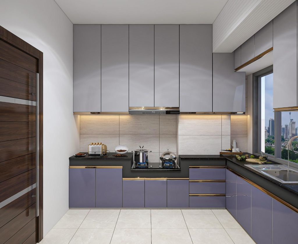 Modern Kitchen Interior Design in Uttara