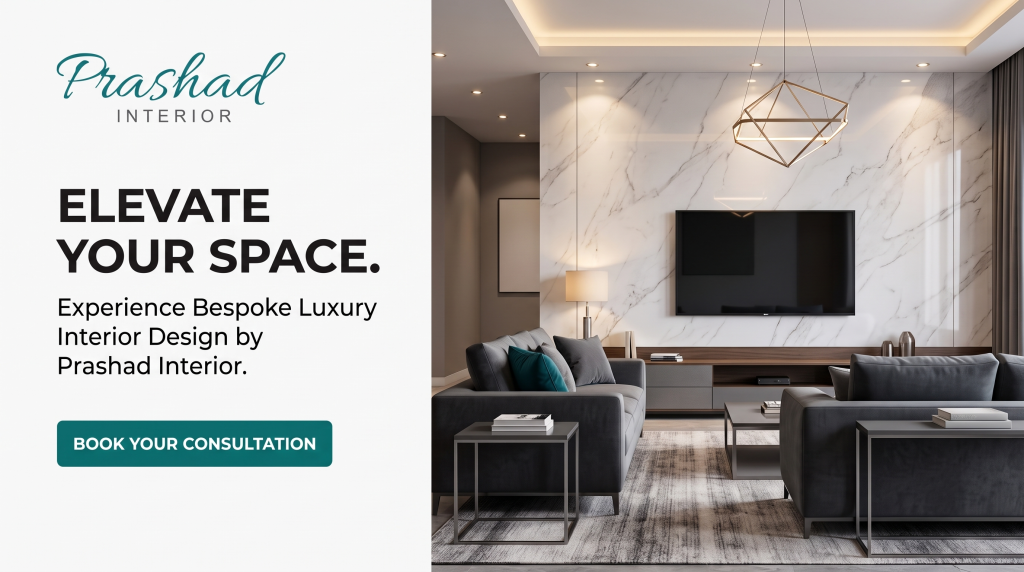 Luxury home interior by Prashad Interior encouraging homeowners in Bashundhara to book a free interior design consultation.